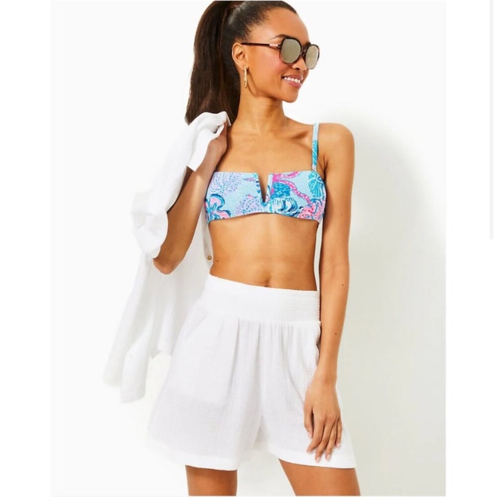 Lilly Pulitzer porter short coverup resort white